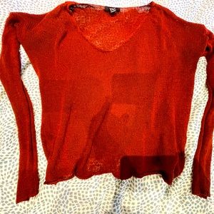 Red long sleeve shirt